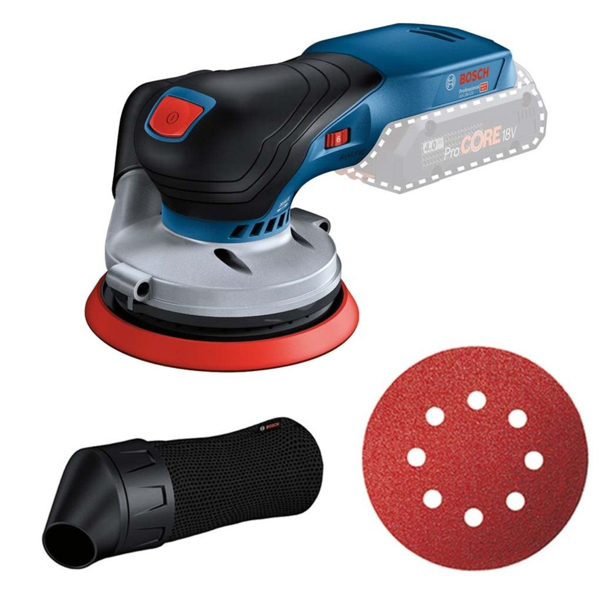 BOSCH GEX 18V-125 N 18v
Orbital sander - 125mm dia pad Body Only